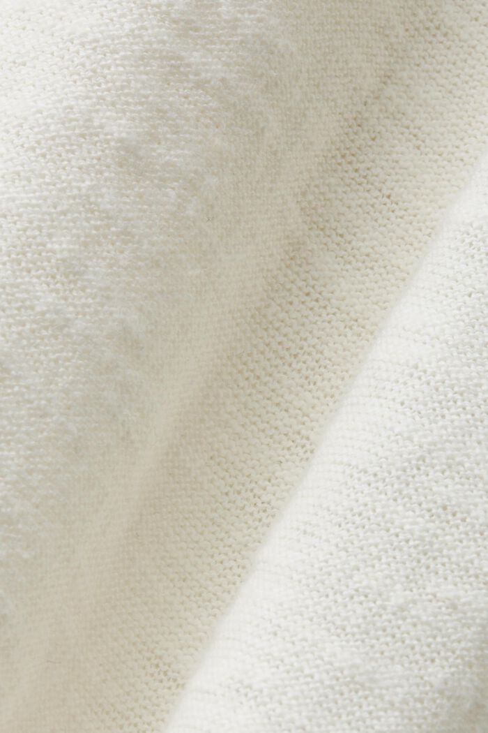 Short-sleeve jumper, cotton-linen blend, ICE, detail image number 5