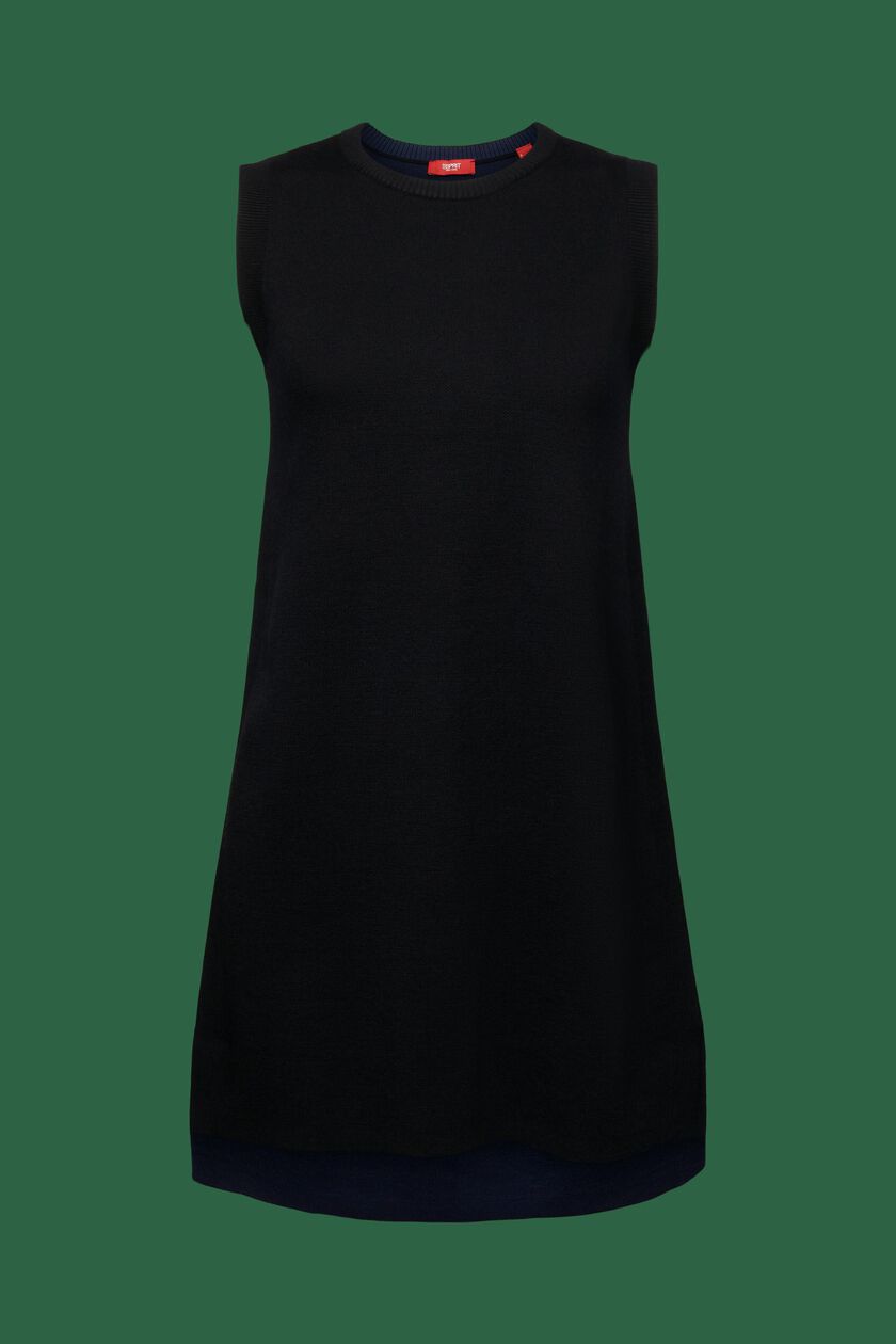 Sleeveless Wool-Blend Mini Dress