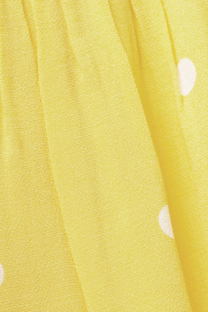 Printed Short Sleeve Blouse, LIGHT YELLOW, detail image number 5