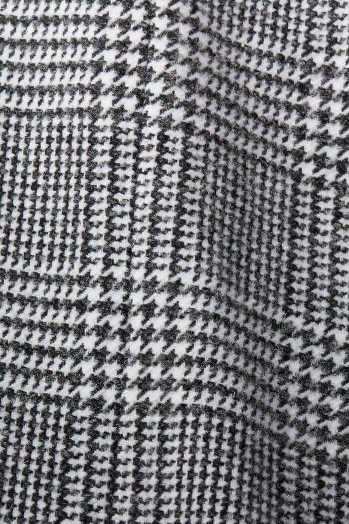 千鳥格紋外套, 黑色, detail image number 1