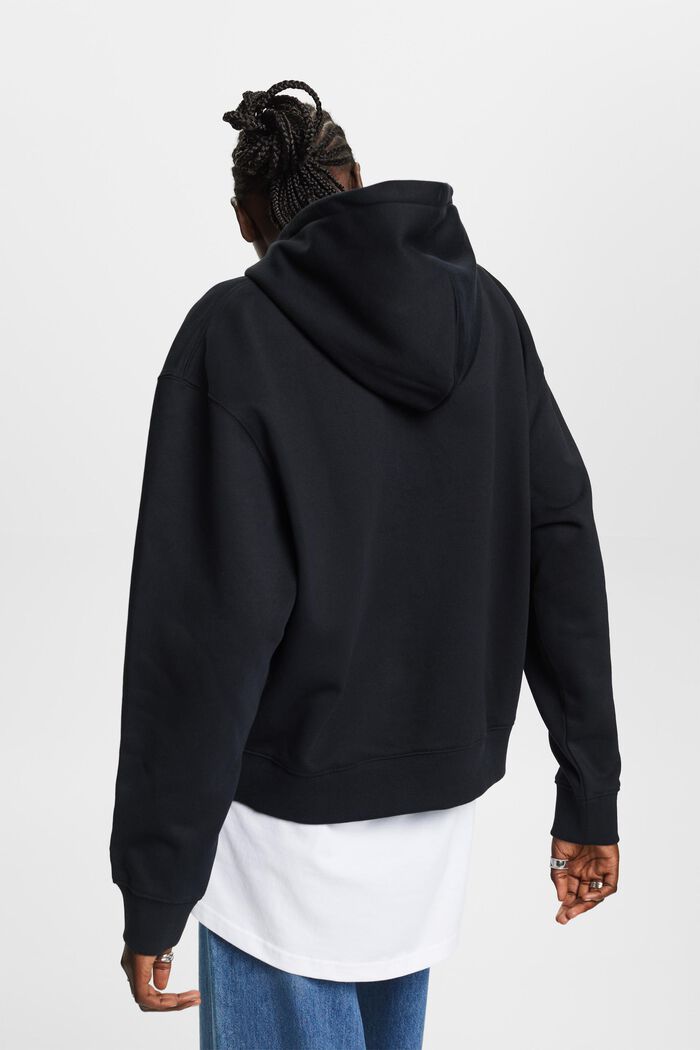 Recycled: oversized hoodie, BLACK, detail image number 3