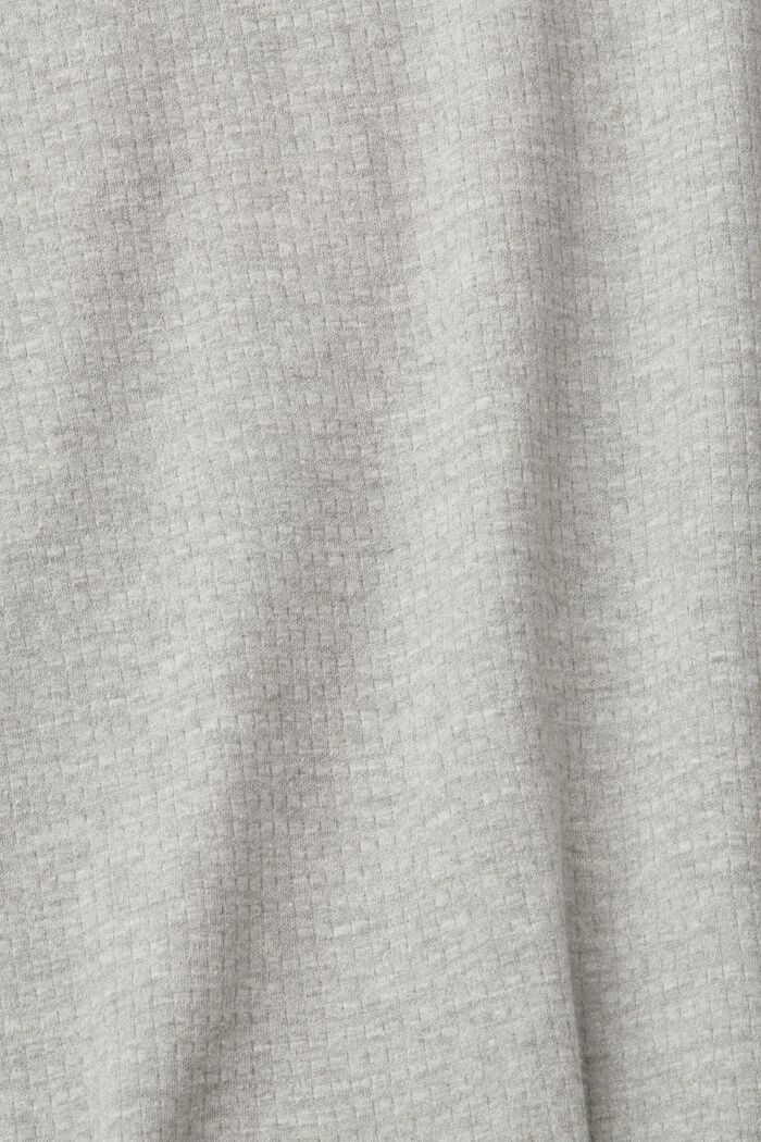 羅紋長袖上衣, 淺灰色, detail image number 5