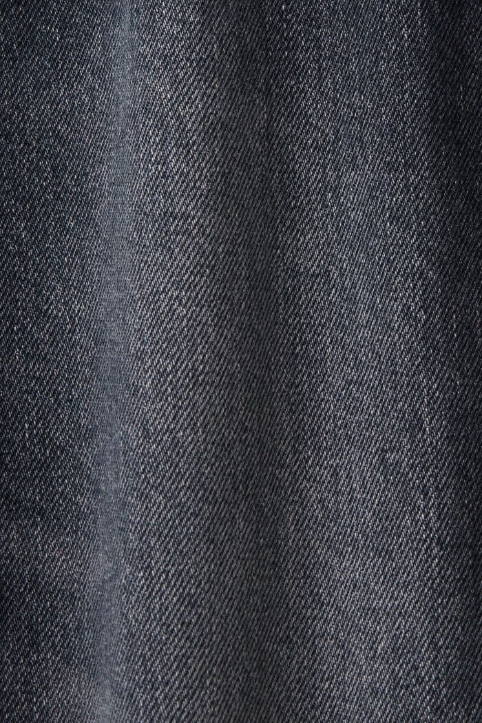High-Rise Retro Straight Jeans, BLACK MEDIUM WASH, detail image number 5