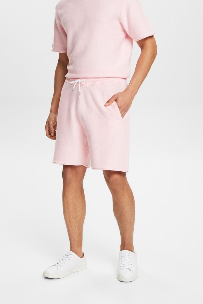 ‌針織棉質短褲, 淺粉紅色, detail image number 0