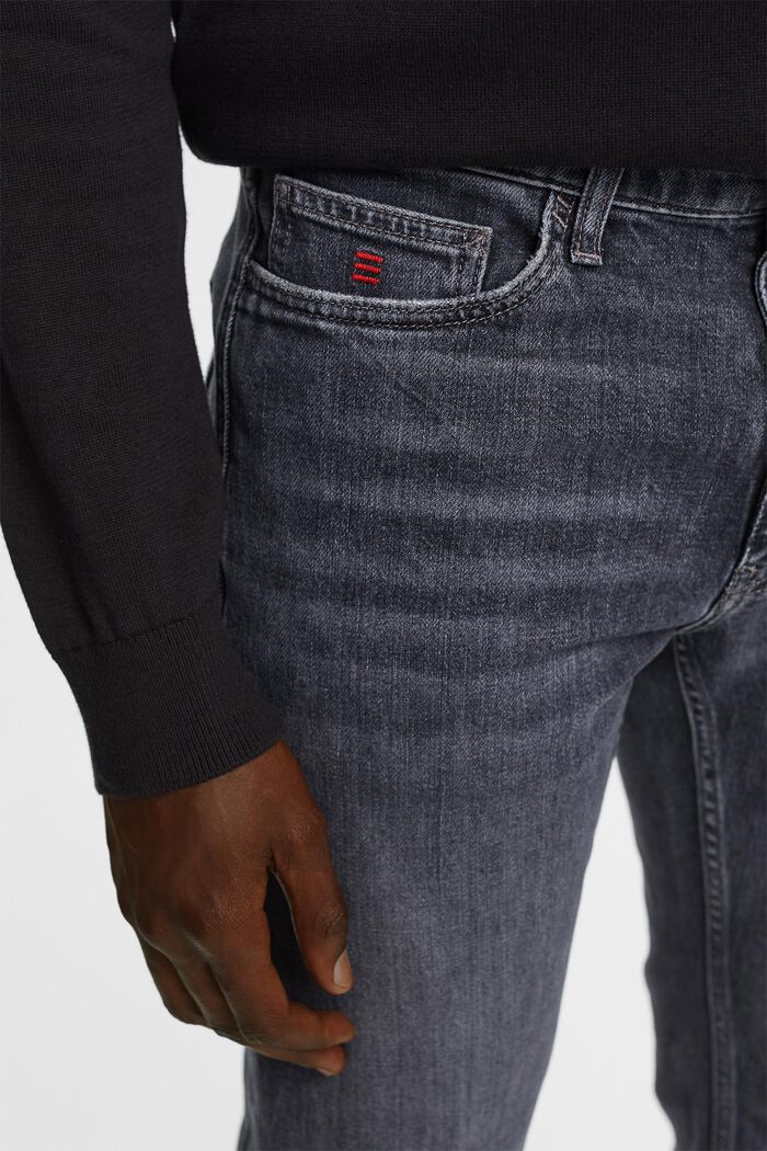 Mid-Rise Straight-Leg Jeans, BLACK MEDIUM WASHED, detail image number 2